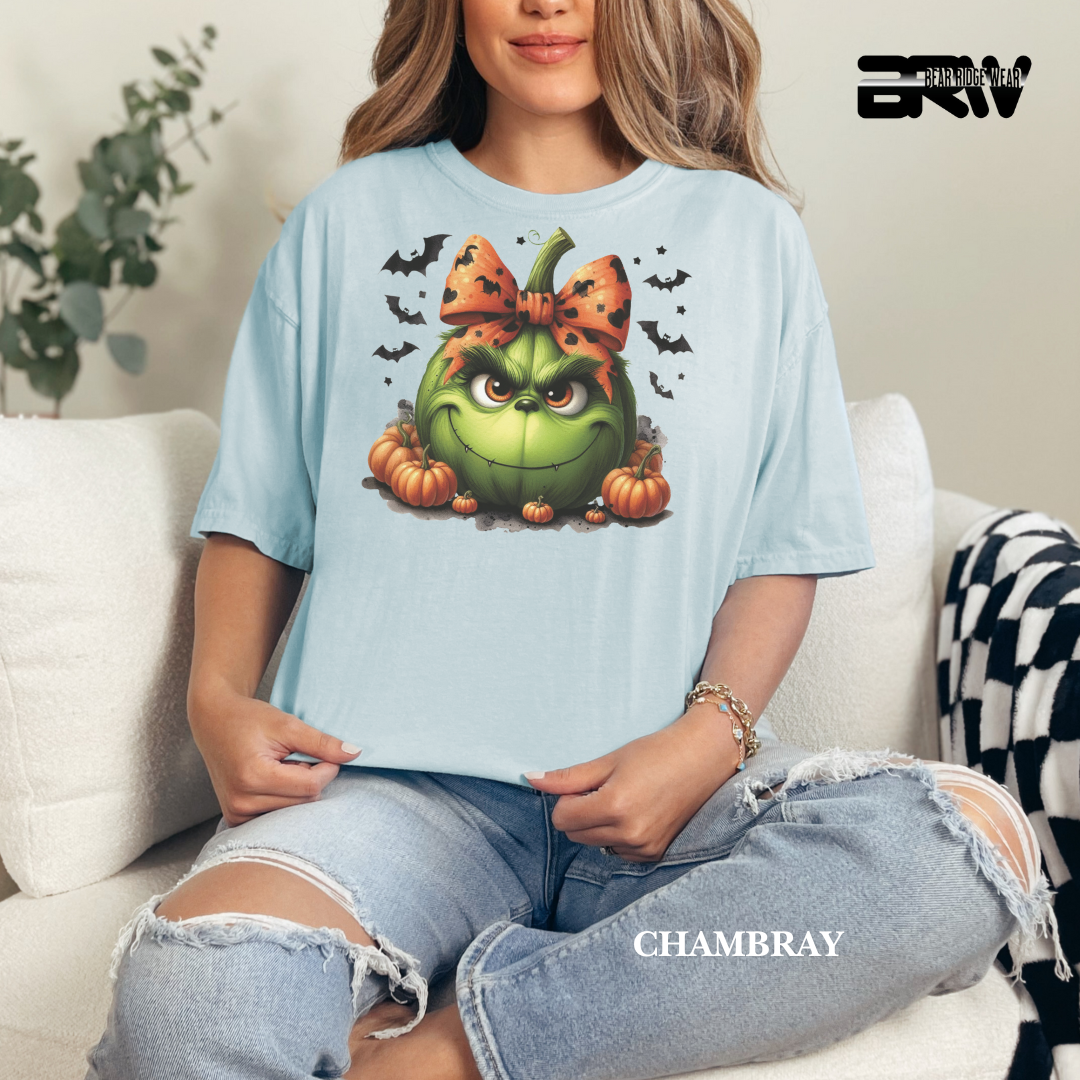 'Grinch Pumpkin' Fall Tee