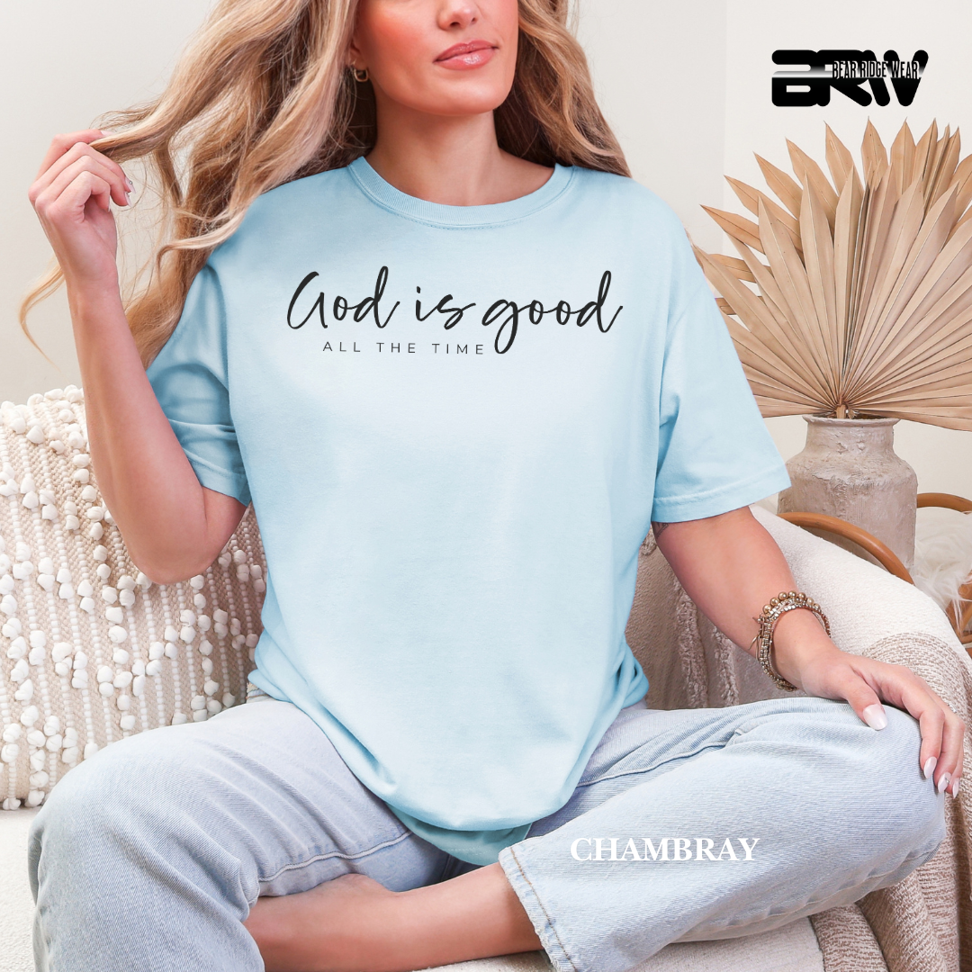 'God Is Good-Black' Faith Tee