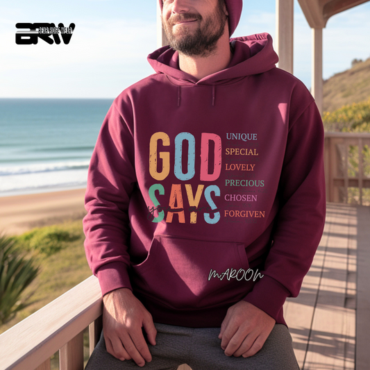 'God Says You Are' Faith Hoodie