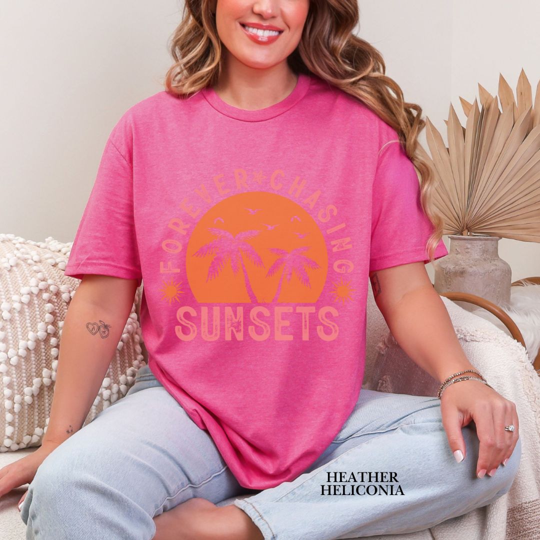 'Forever Chasing Sunsets' Summer Tee