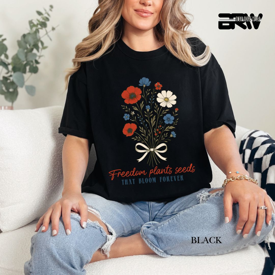 Freedom Plants Seeds- Patriotic Tee