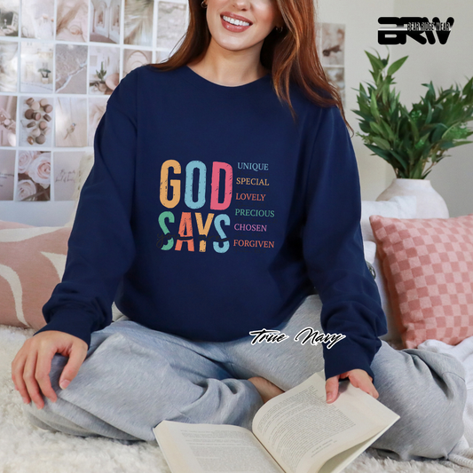 'God Say's You Are' Faith Long-Sleeve Tee