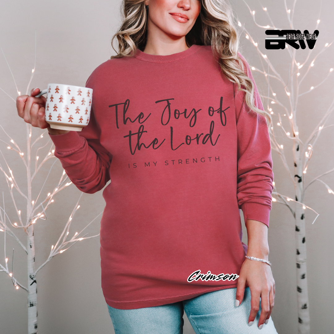 'The Joy Of The Lord Is My Strength' Faith Long-sleeve Tees