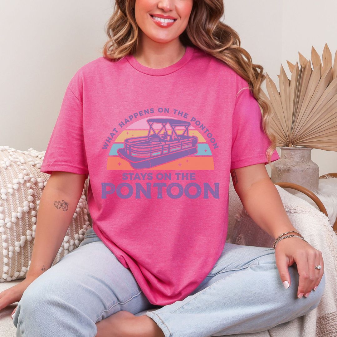 'What Happens To Pontoon'  Summer Tee