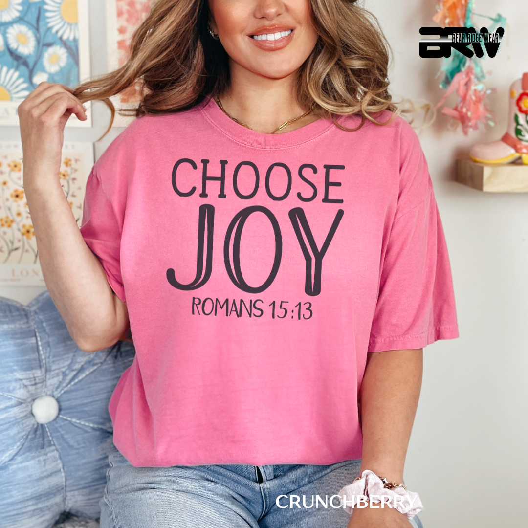'Choose Joy.' Faith Tee