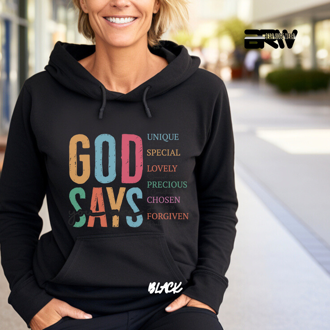 'God Says You Are' Faith Hoodie