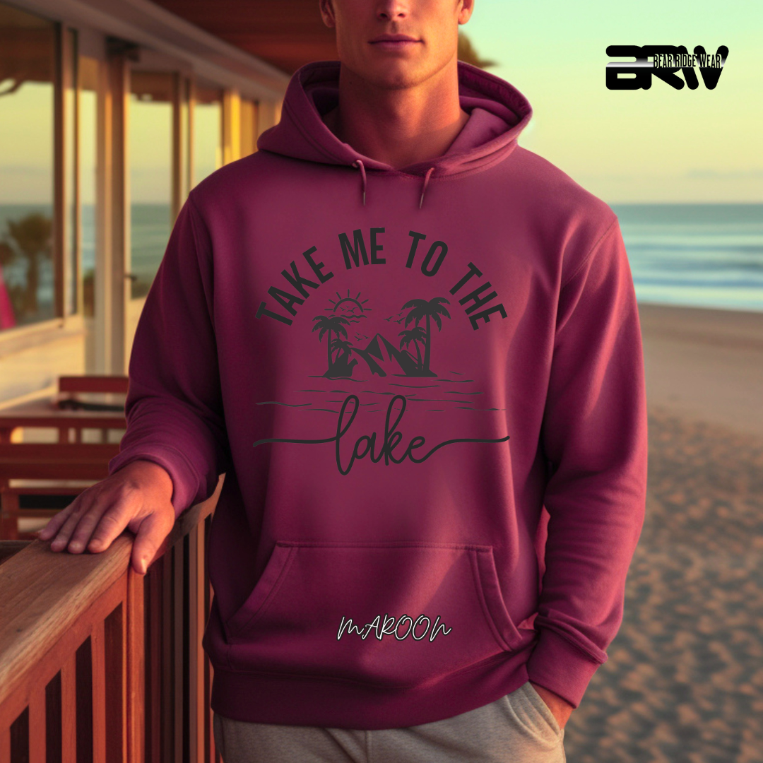 "Take me To the Lake" Men Hoodie