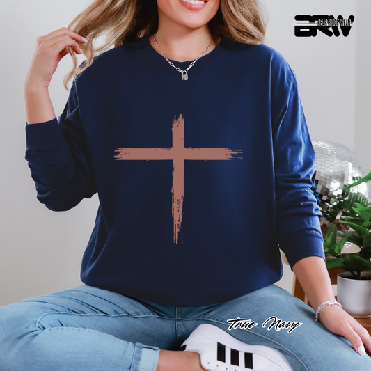'Old Cross ' Faith Long-Sleeve Tee