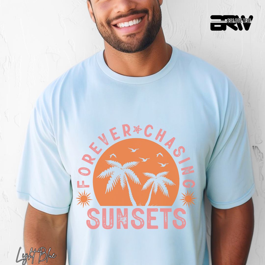 'Forever Chasing Sunsets' Summer T- Shirt