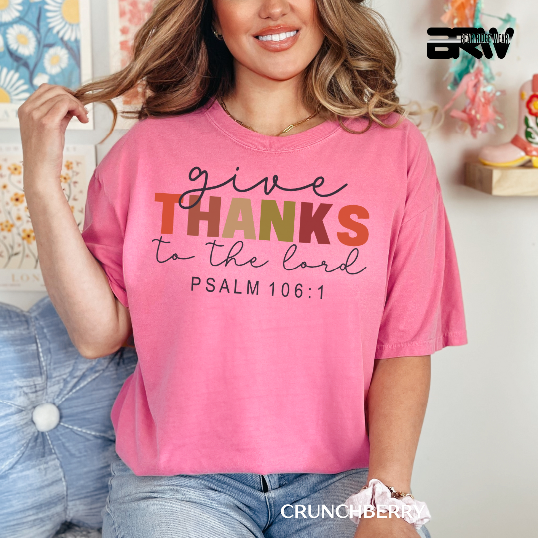 'Give Thanks To The Lord' Faith Tee