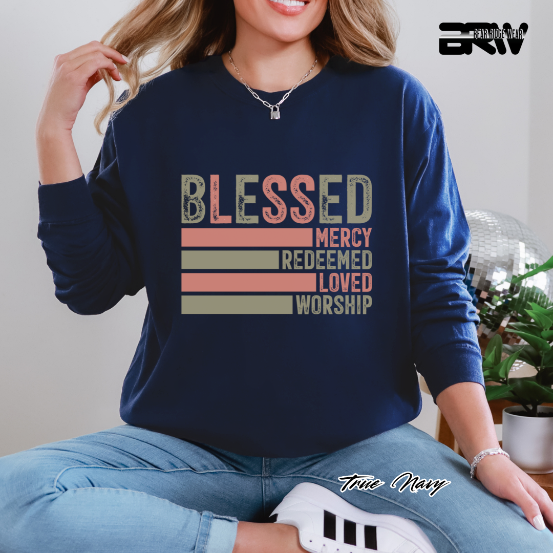 'Blessed' Faith Long-Sleeve Tee