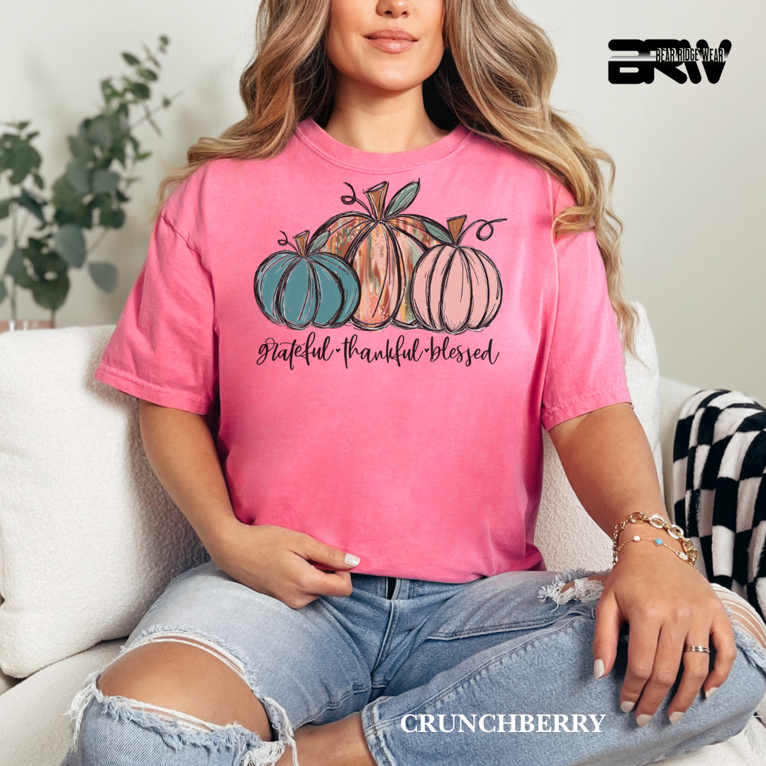 'Grateful Thankful Blessed' Fall Tee
