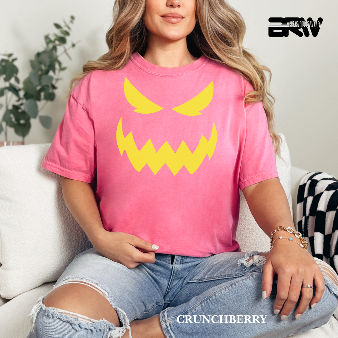 'Scary Pumpkin face' Fall Tee