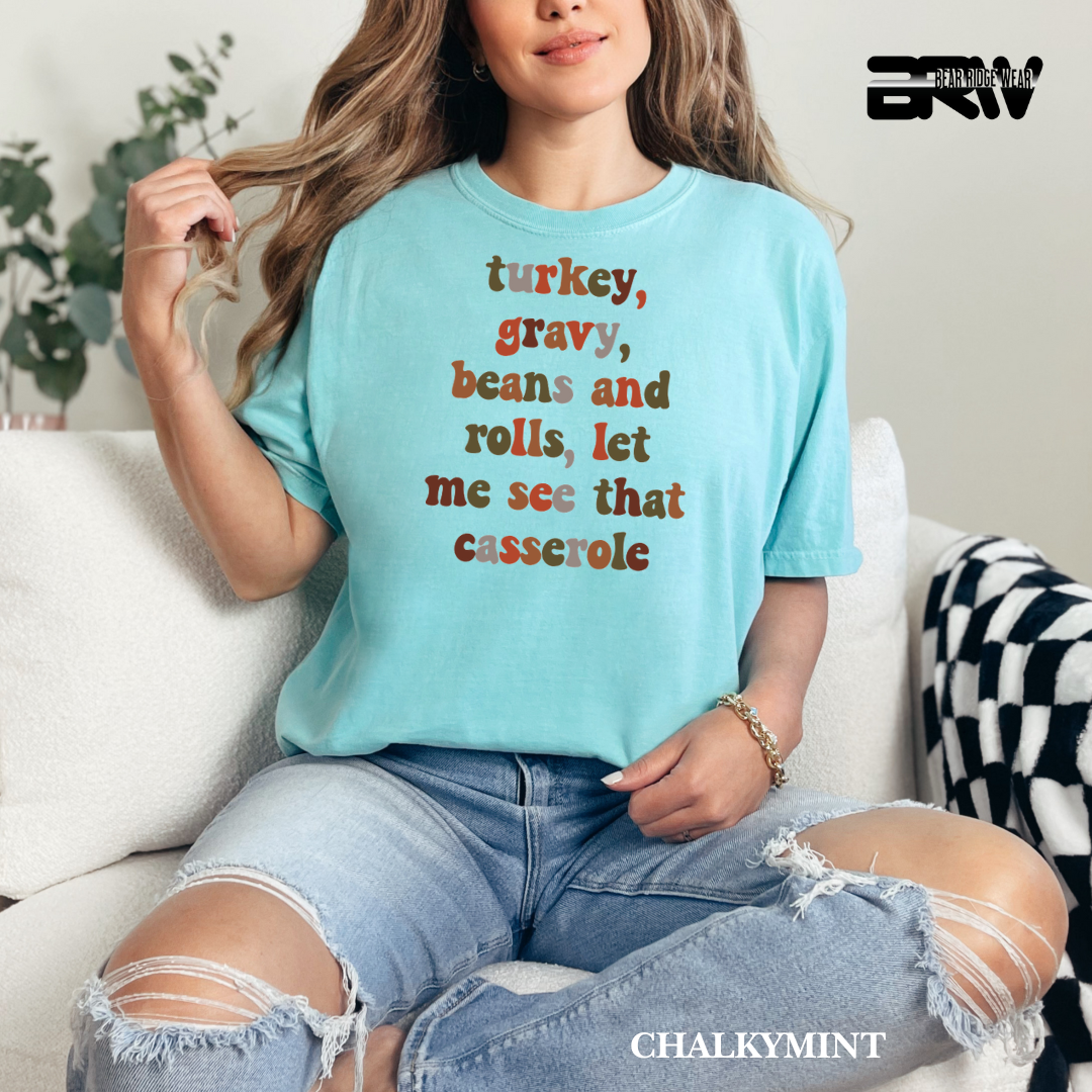 'Turkey Gravy-Casserole' Fall Tee