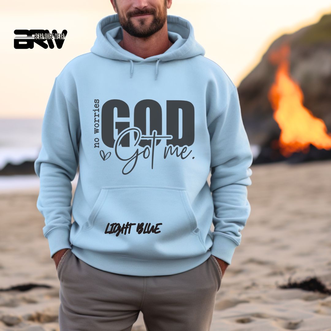 'No Worries God Got Me' Faith Hoodie