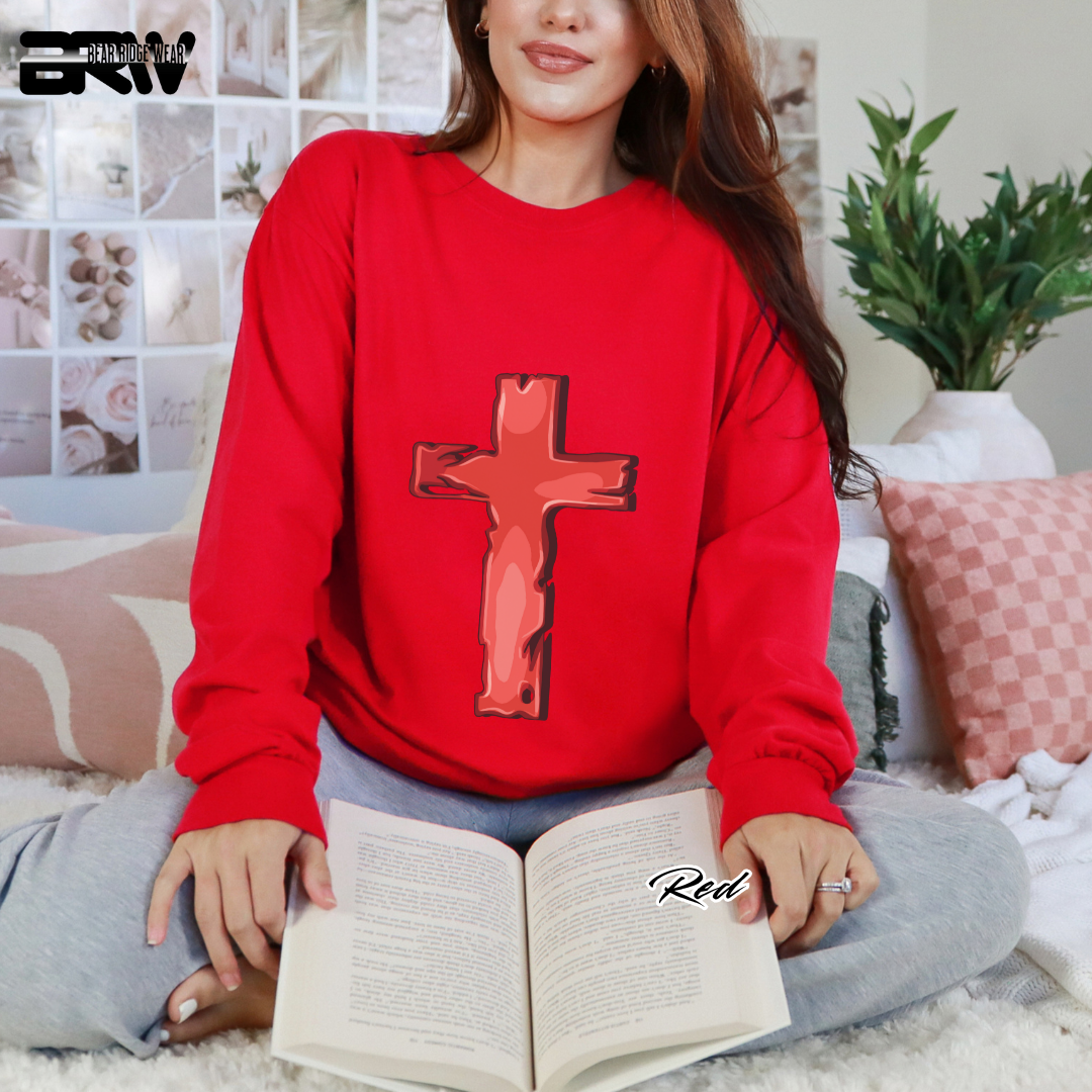 'Old Cross' Faith Long-Sleeve Tee