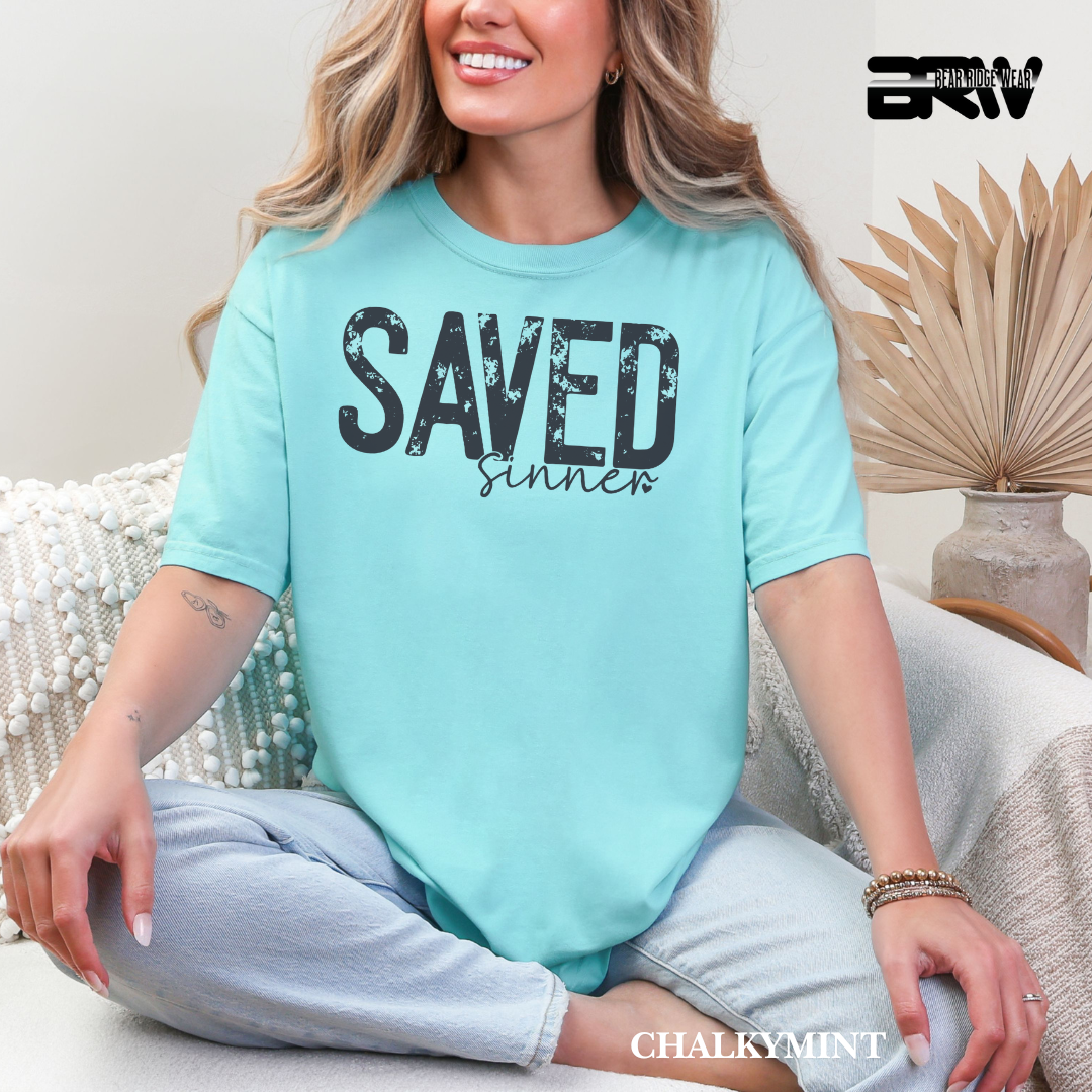 'Saved Sinner' Faith Tee