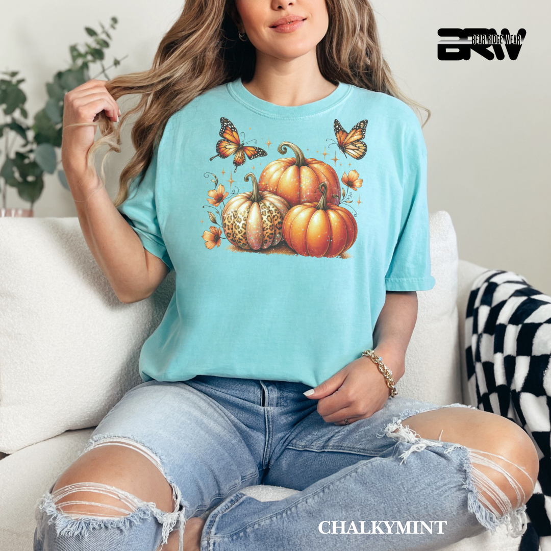 'Pumpkins And Butterflies' Fall Tee