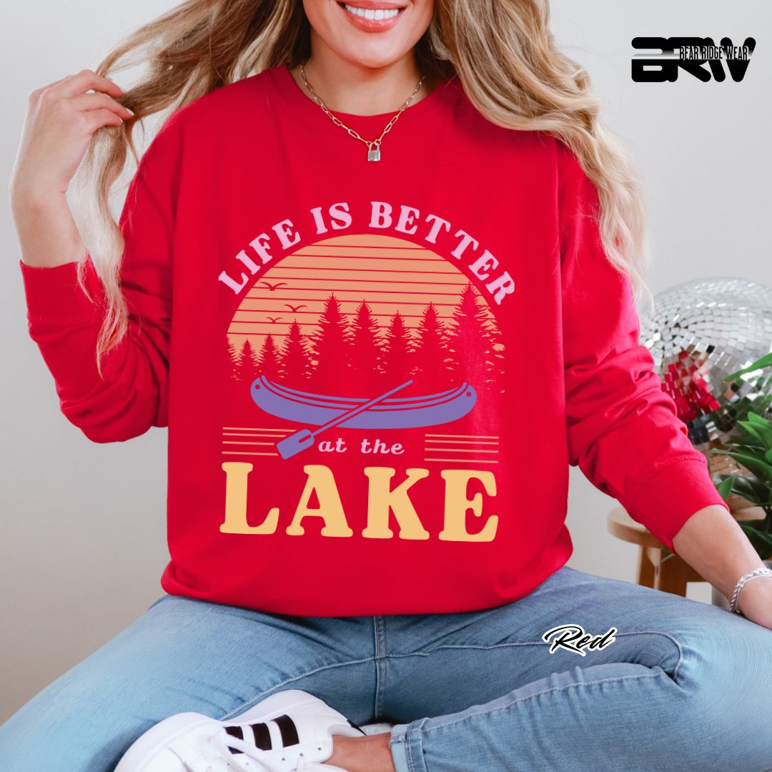 'Life Is Better At The Lake' Summer Long Sleeve Tee