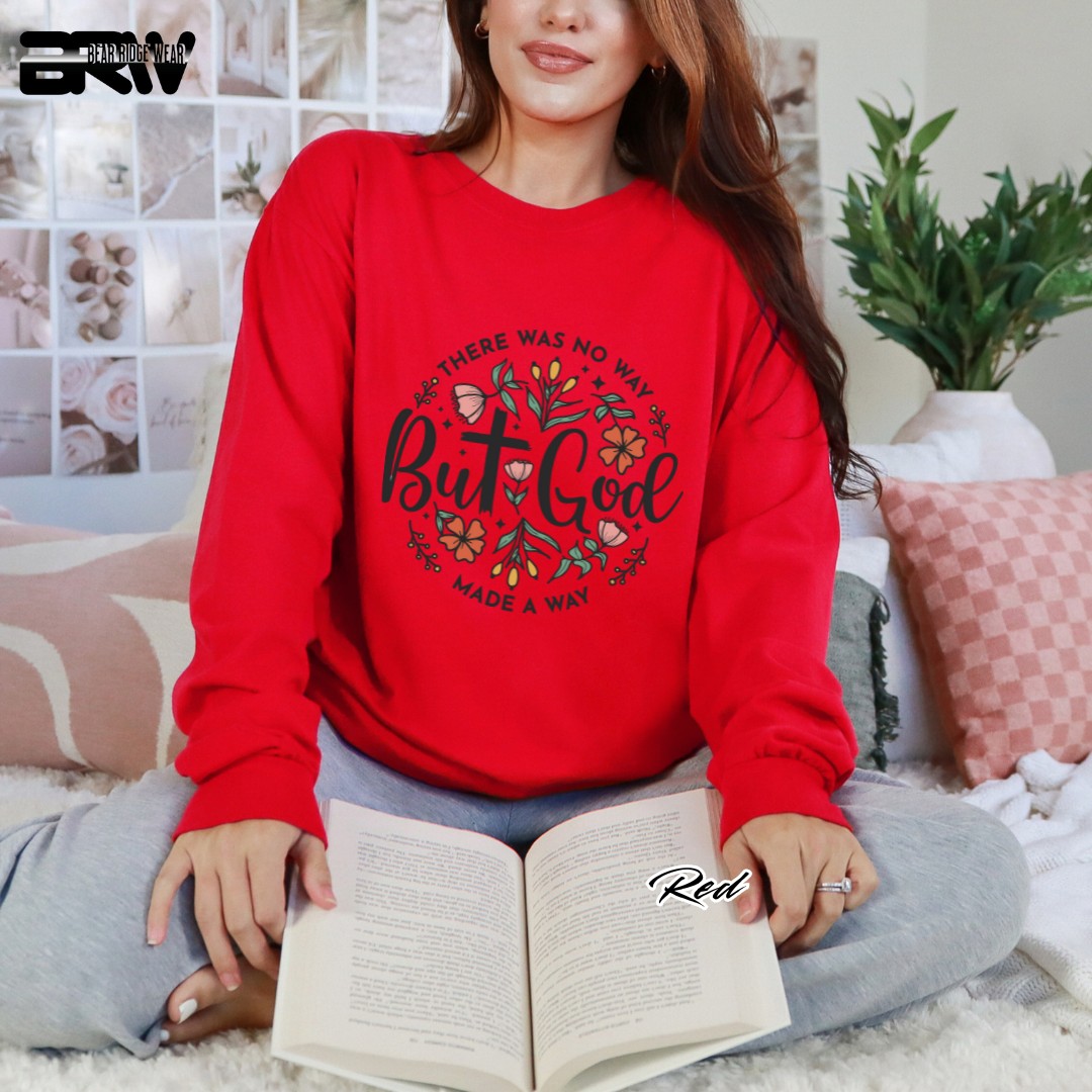 'But God' Long-Sleeve Tee