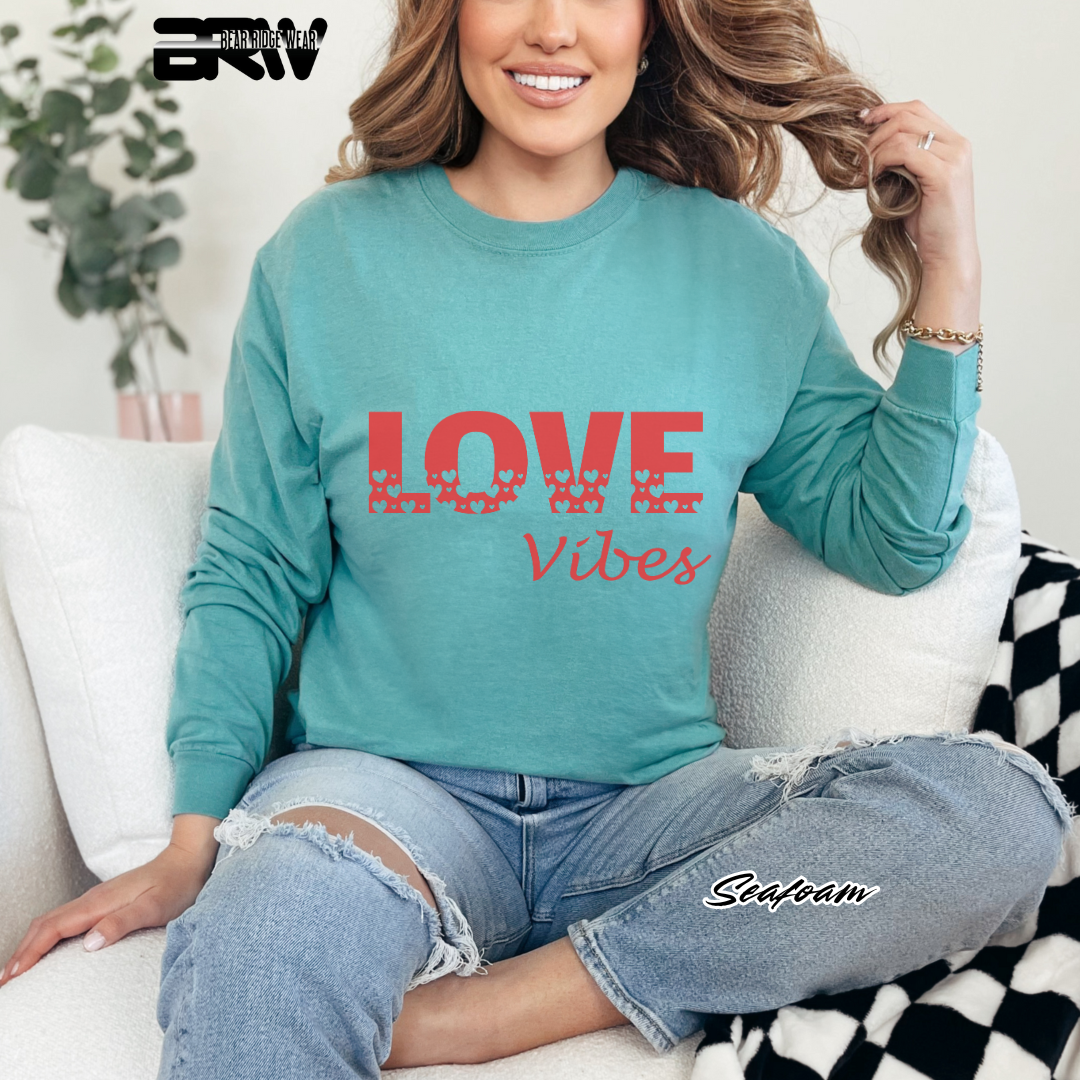 'Love Vibes' Long-Sleeve Tee