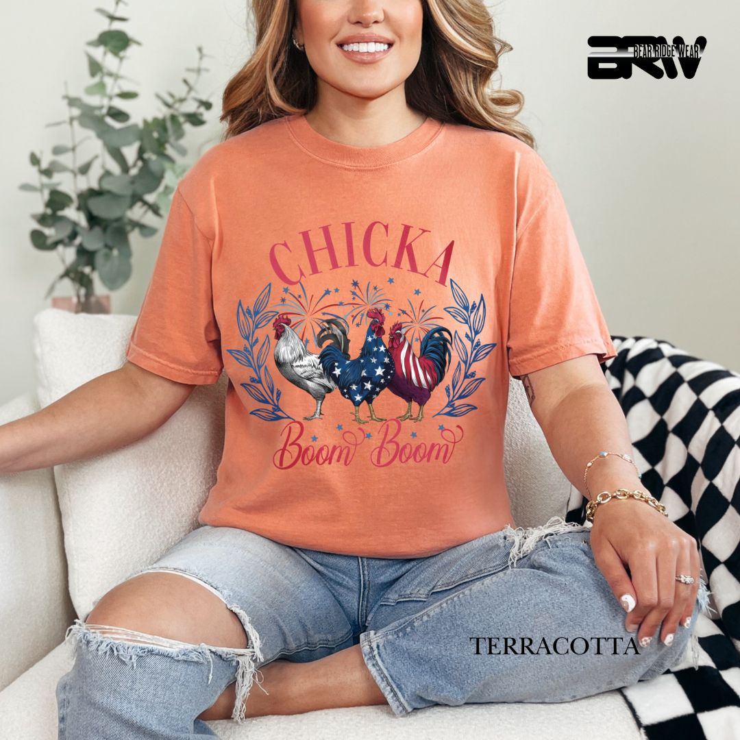 Chicka Boom Boom- Patriotic Tee