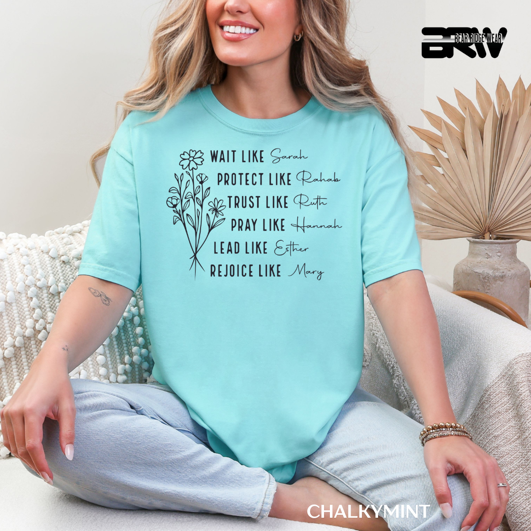 'Women Of Bibile with Sleeve' Faith Tee