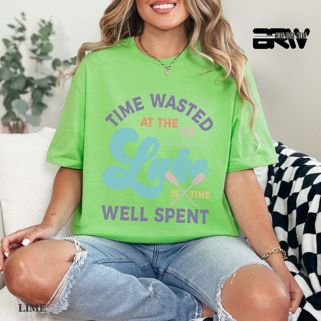 'Time Wasted At The Lake'  Summer Tee
