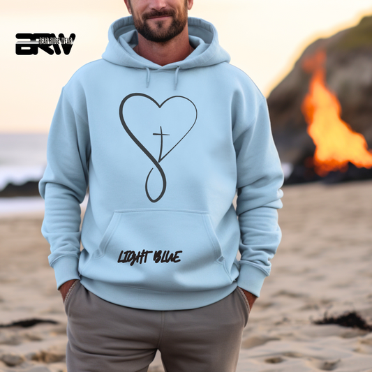 'Infinity Heart With Cross Inside' Faith Hoodie