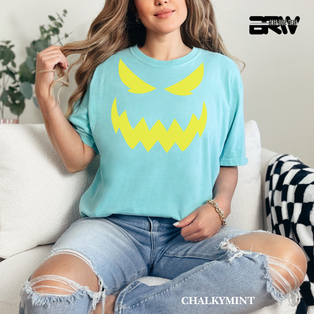 'Scary Pumpkin face' Fall Tee