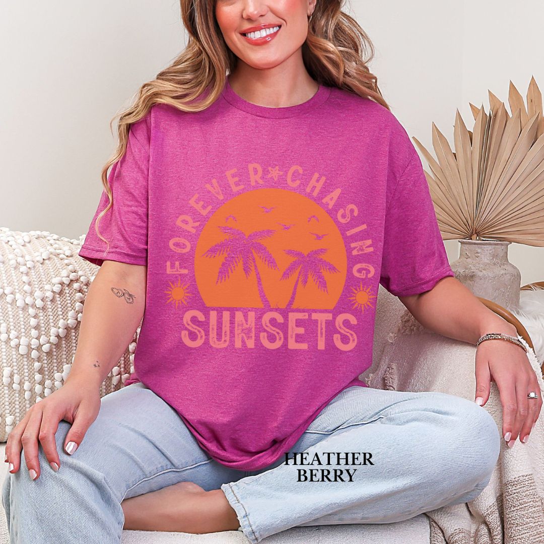 'Forever Chasing Sunsets' Summer Tee