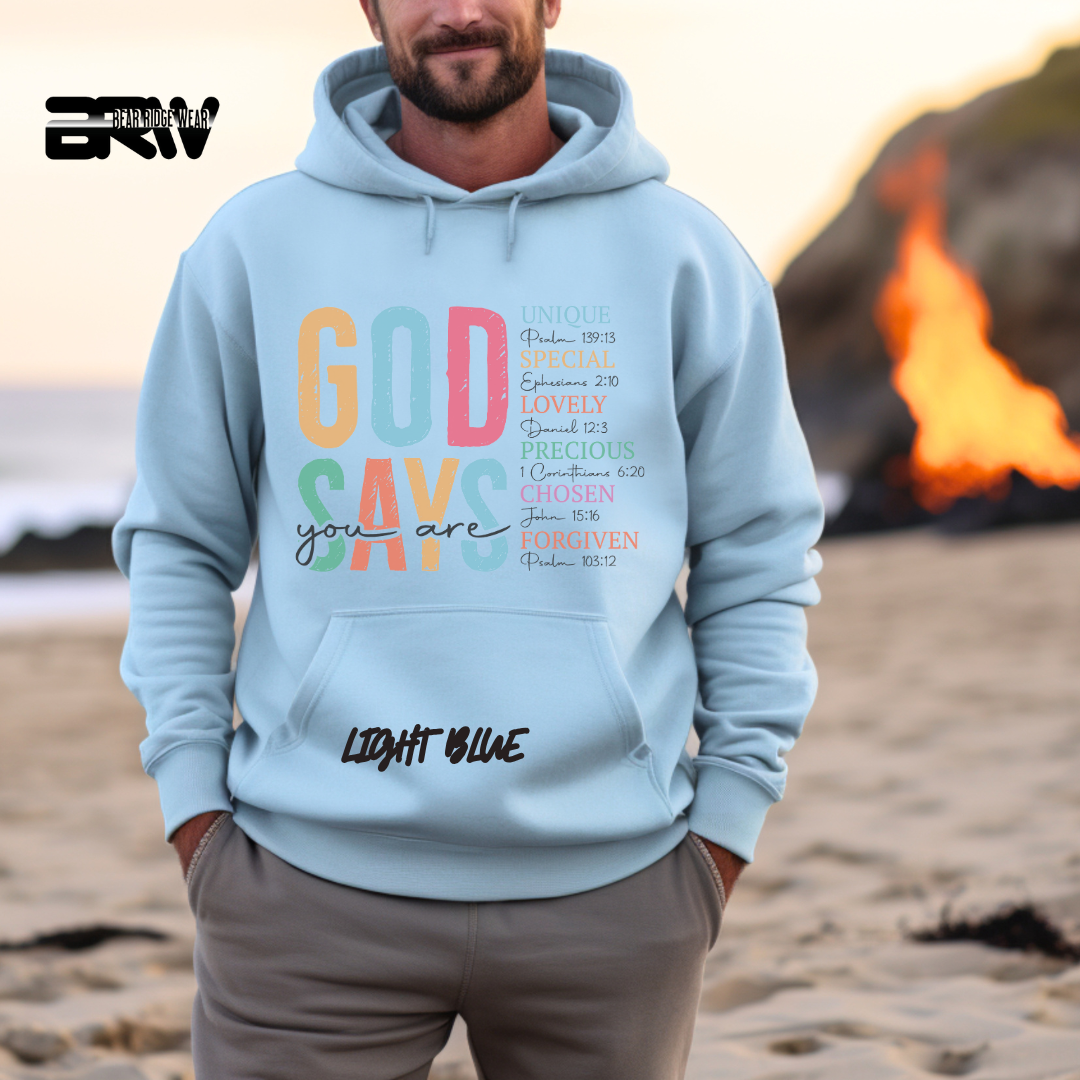 'God Says You Are' Faith Hoodie