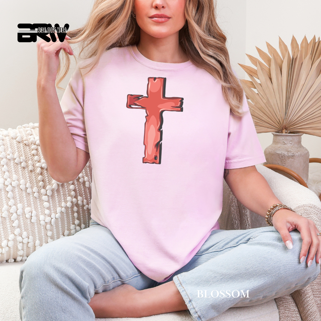 'Cross-Red' Faith Tee