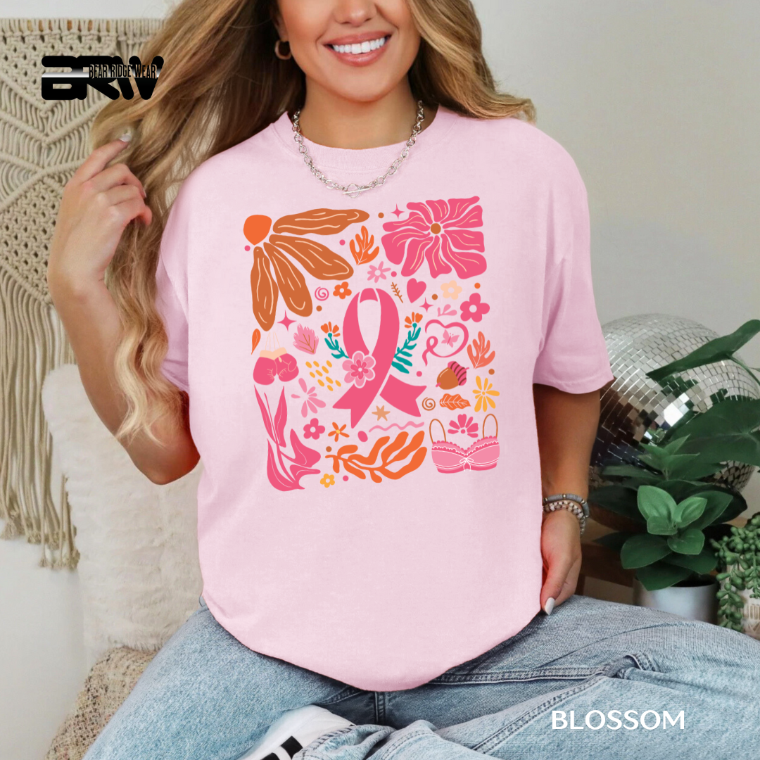 'Breast Cancer Boho' Awareness Tee