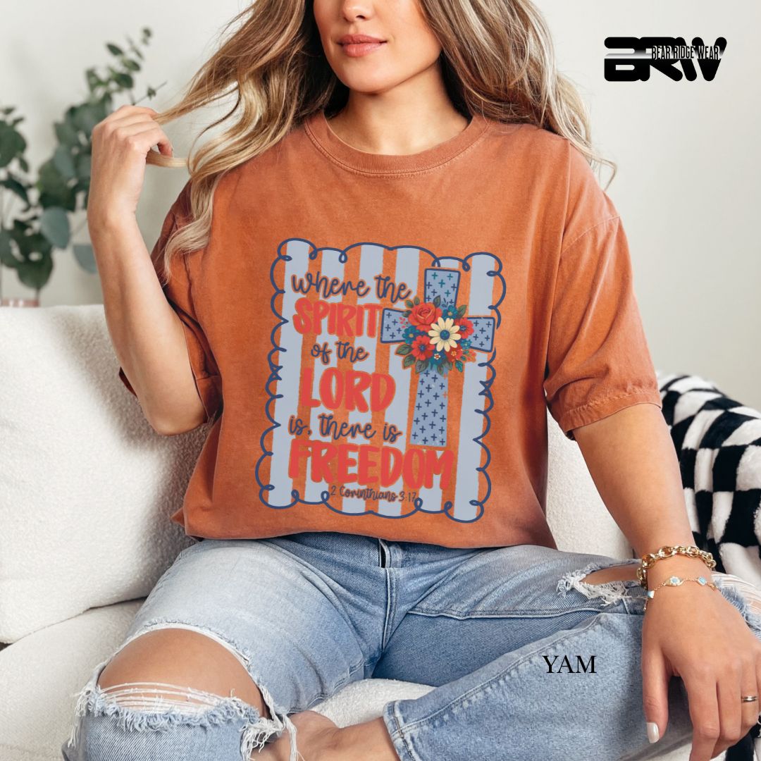 Spirit Of The Lord-Freedom- Patriotic Tee