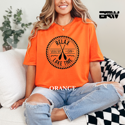 "Relax Your on Lake Time" Tee