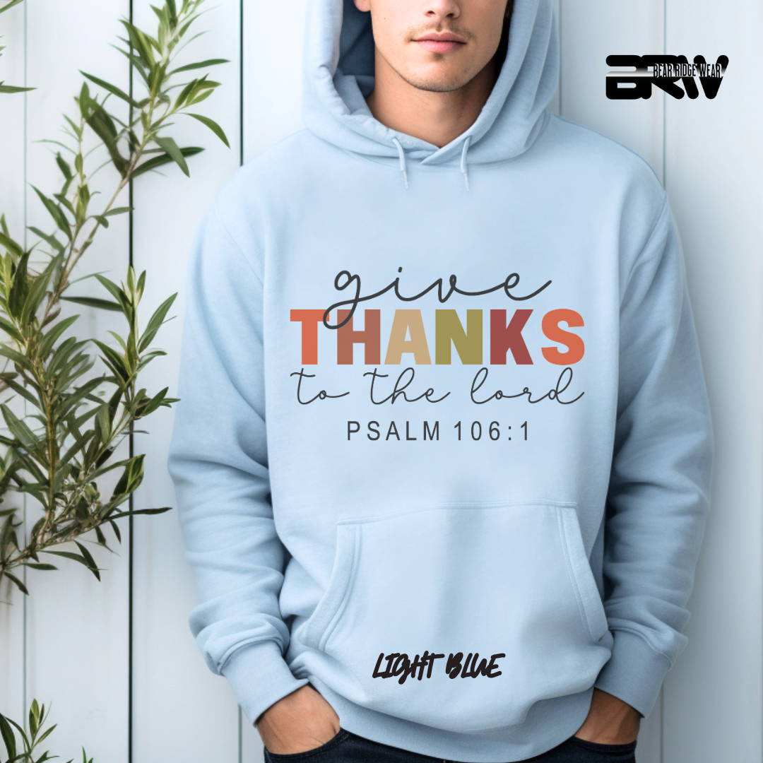 'Give Thanks To The Lord' Faith Hoodie