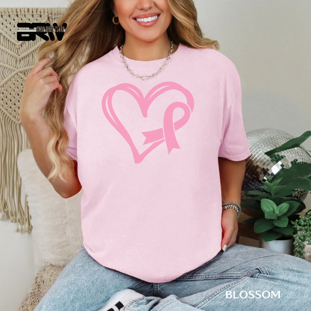 'Heart and Ribbon' Awareness Tee