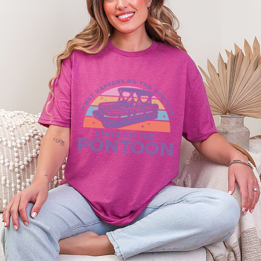 'What Happens To Pontoon'  Summer Tee