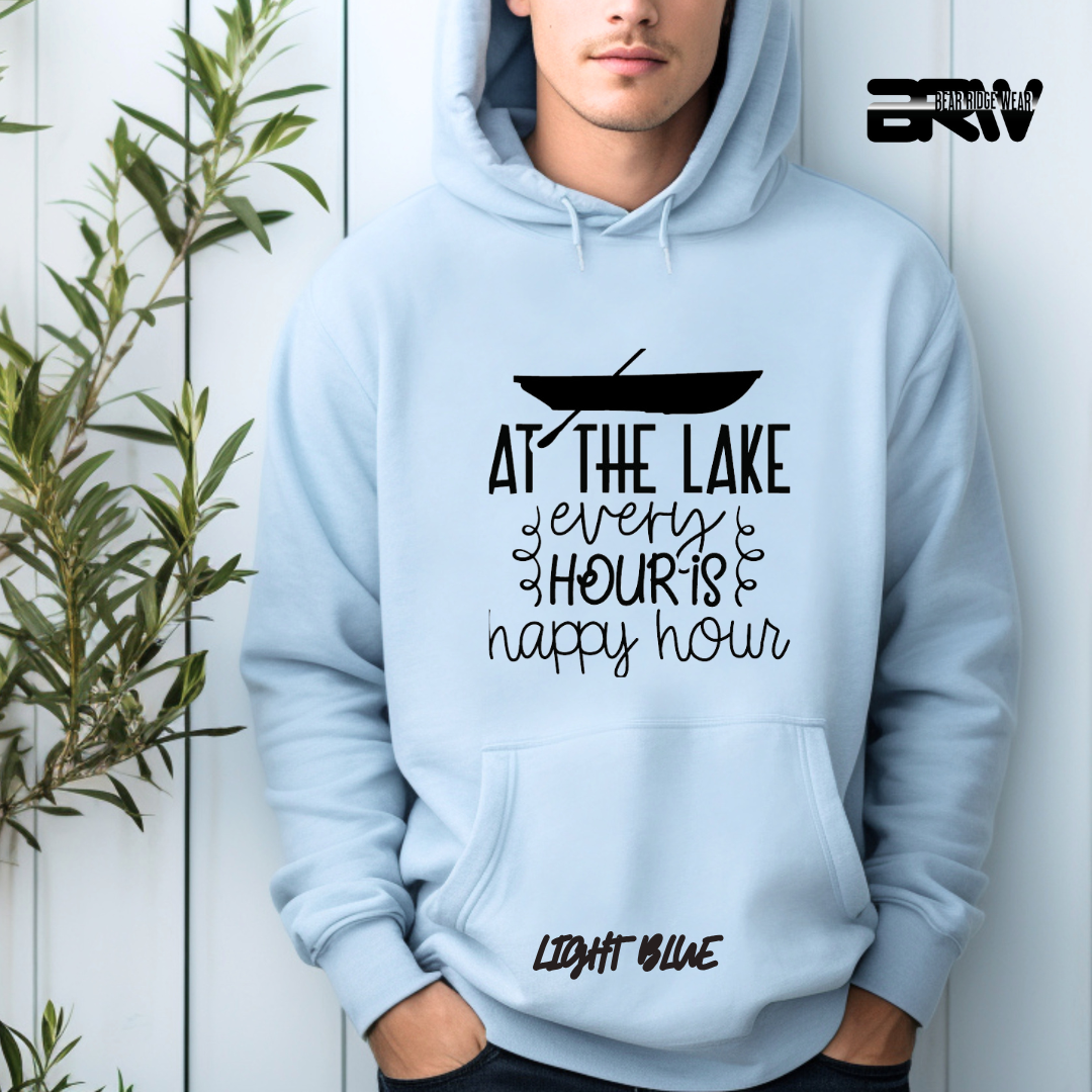 'At the Lake Every Hour is Happy Hour' Hoodie