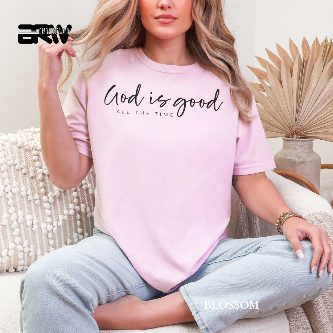 'God Is Good-Black' Faith Tee