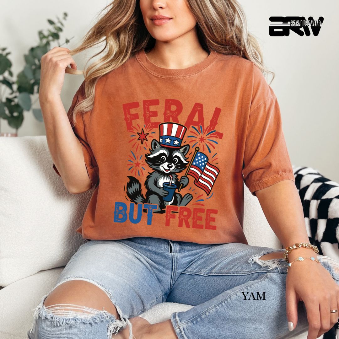 Feral-Raccoon- Patriotic Tee