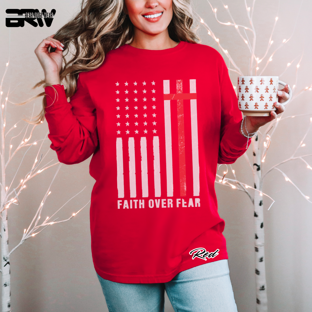 'Faith Over Fear' Faith Long-Sleeve Tee