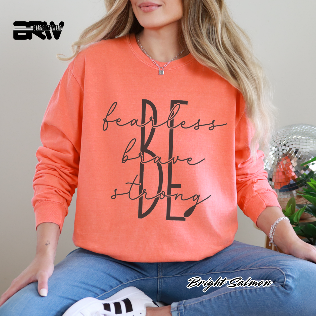 'Be Fearless, Brave, Strong' Long-Sleeve Tee