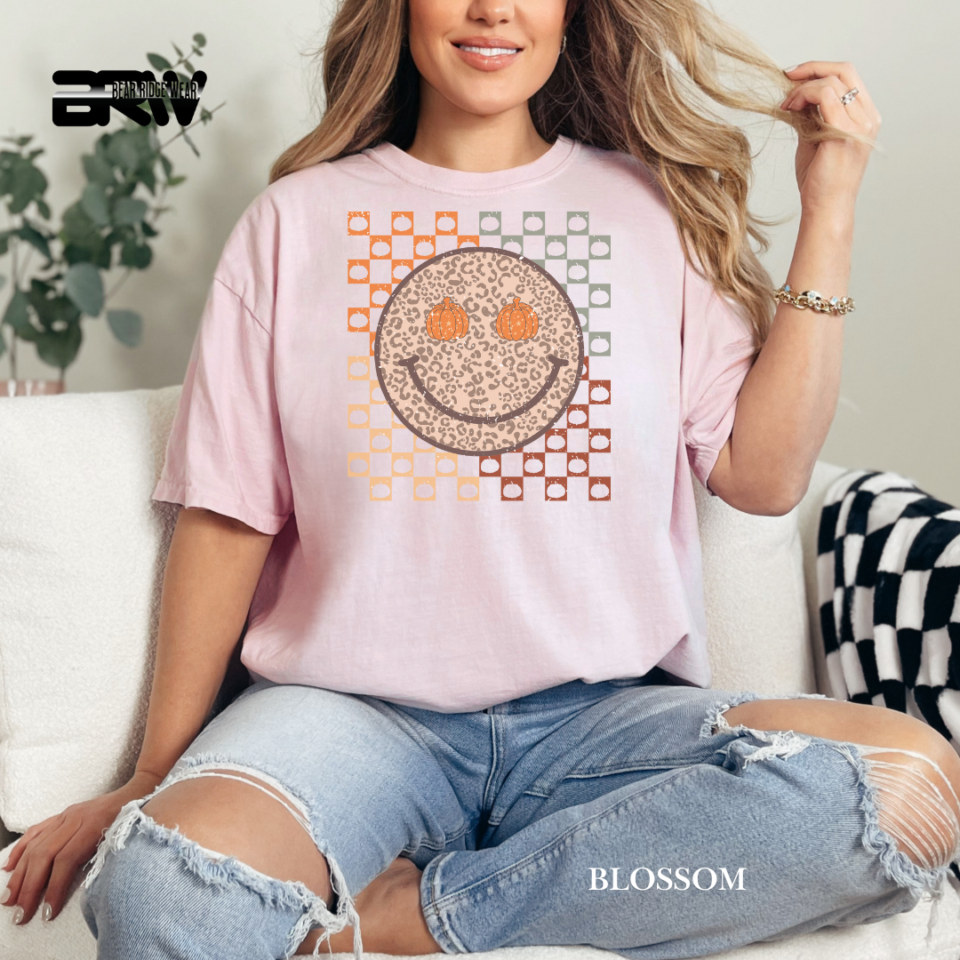 'Happy Face Pumpkin Eyes' Fall Tee