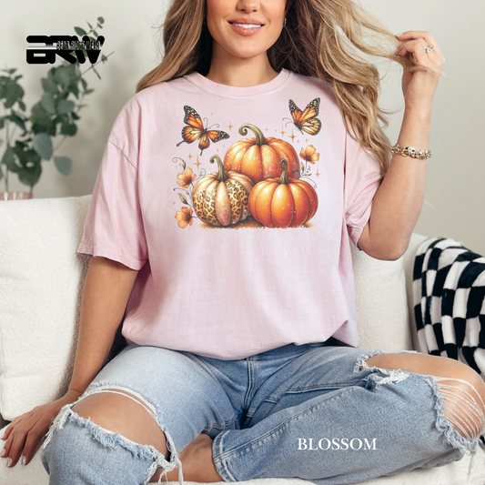 'Pumpkins And Butterflies' Fall Tee