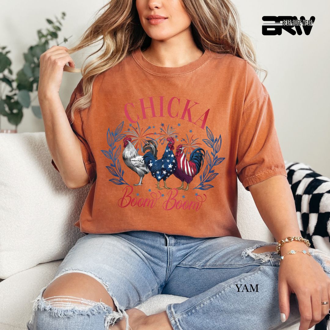 Chicka Boom Boom- Patriotic Tee