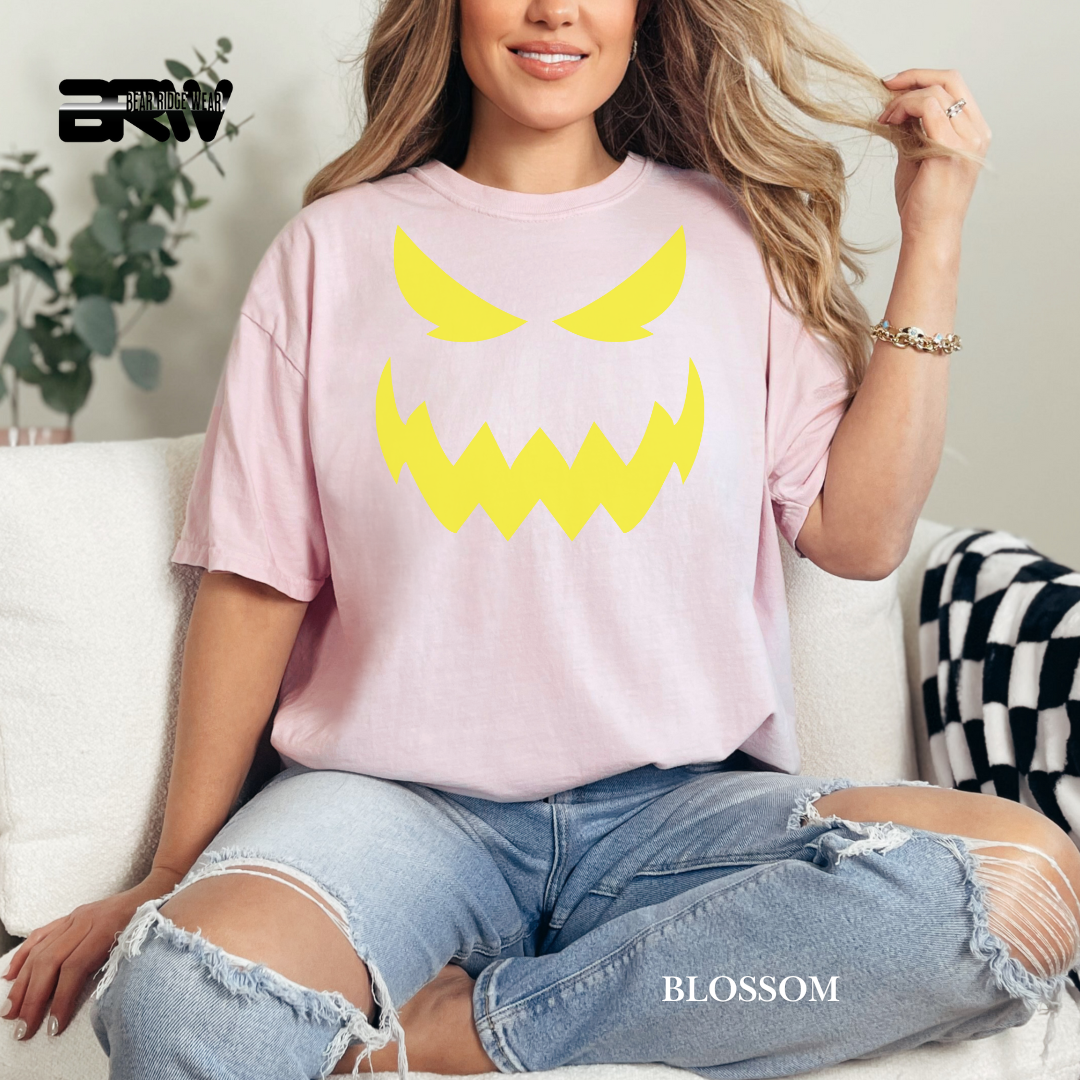 'Scary Pumpkin face' Fall Tee