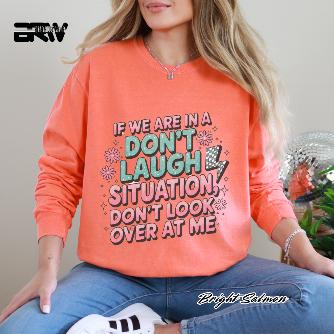 'Don't Laugh Situation' Long-Sleeve Tee