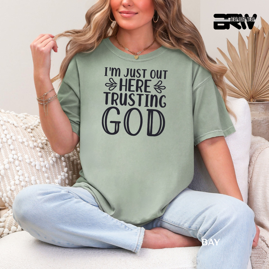 'I'm Just Out Here Talking To God' Faith Tee